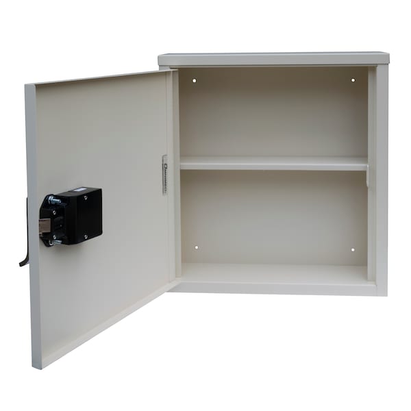 Patient Security Cabinet with Programmable E-Lock, 4"/Shallow, Beige